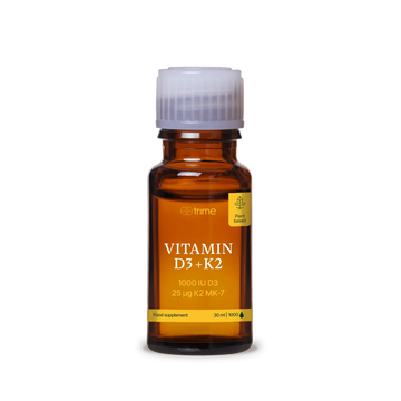 Vitamina D3 + K2, 1000 UI di D3 / 25 μg di K2-MK7